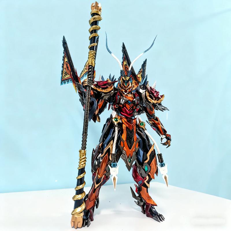 Motor Nuclear 1/72 Monkey King Son Goku Assembly Model Kit Action Figure Painted Mecha With Effect Part Collectable Toy Boy Gift