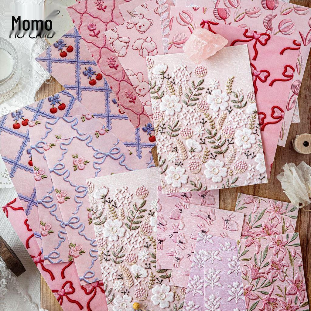 Mò Mò Embossed Paper: Retro Diary & DIY Scenery Decoration Series