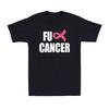 FU CANCER Shirt Pink Ribbon Breast Cancer Awareness Support Gift Tee T-Shirt