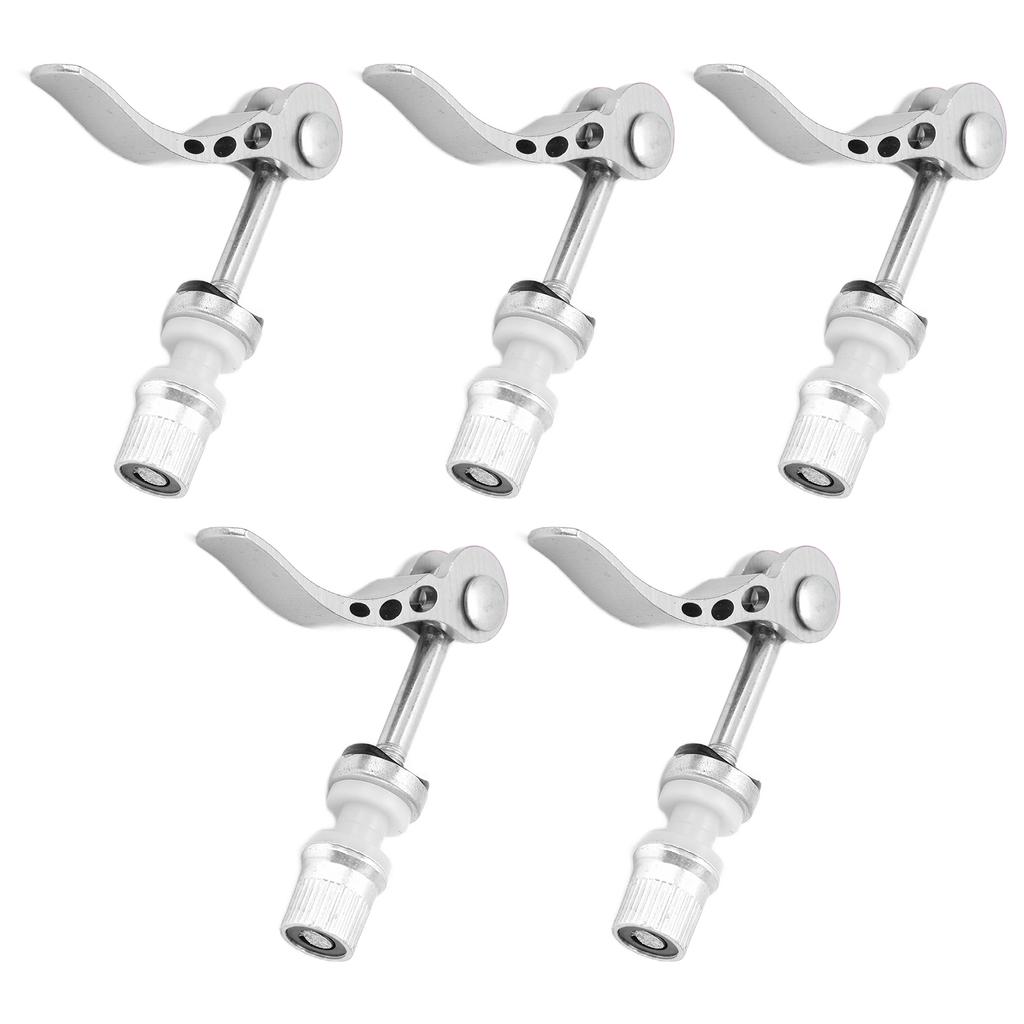 5pcs Seatpost Clamps Quick Release Aluminum Alloy Durable Bike Pipe Clamp Fixed Gear for Universal