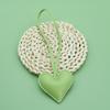 Custom Leather 3D Peach Heart Keychain Bag Pendant Love Hand Rope Personalized Couple Backpack Pendant Gift