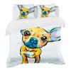 Kids Cartoon Dogs Duvet Cover Set King Size Corgi Pug Pattern Comforter Cover For Boys Girls Adult Bedroom Decor,Cute Puppy Pet