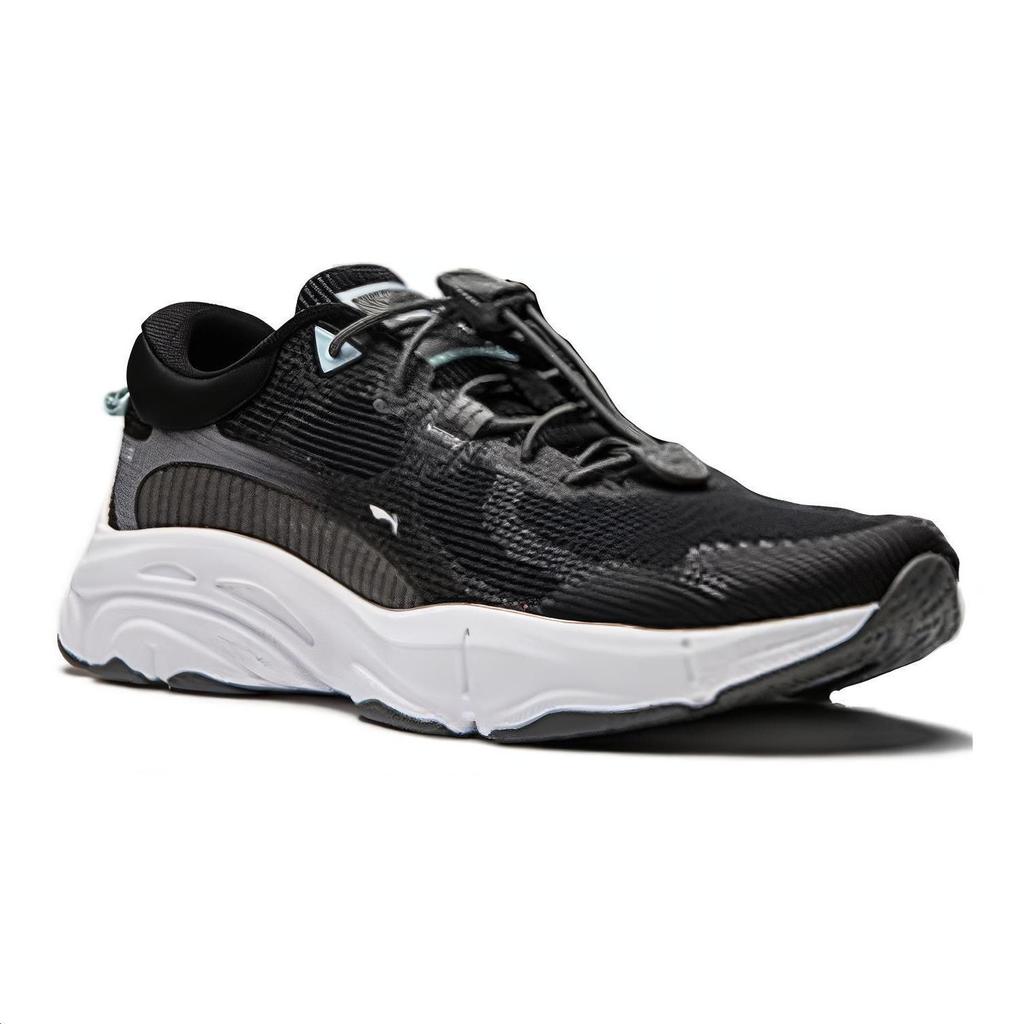 Li Ning Kids Versatile Comfortable Non-Slip Shock Absorbing Casual Shoes Kids Casual Shoes Black White YKCU068-5