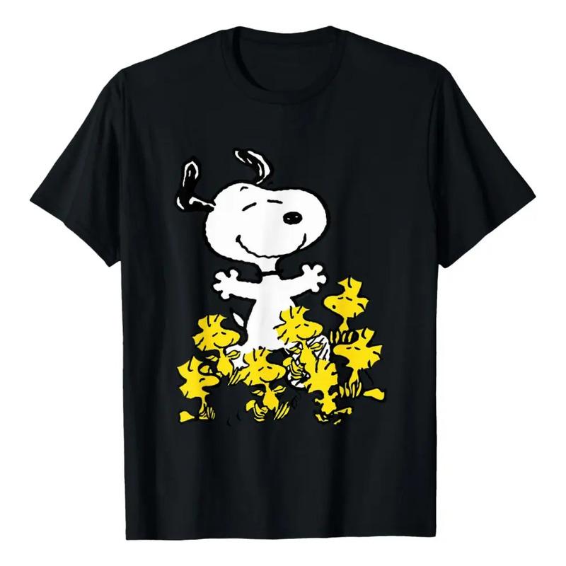 Camiseta Peanuts Snoopy Chick Party Con Cuello Redondo, Cort S