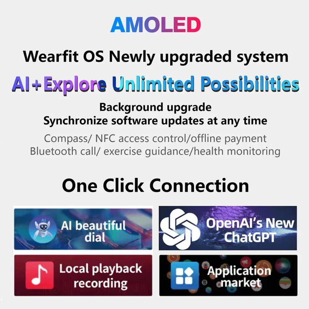 HK9 ULTRA 2 MAX Smart Watch Local Music 2GB ROM Amoled Screen ChatGPT2.0 HK9 Ultra 2 Upgraded Smart Watch for Men and Women