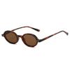 New Fashion Small Oval Black Sunglasses Men Women Vintage Rivets Punk Blue Green Round Shades UV400 Female Sun Glasses