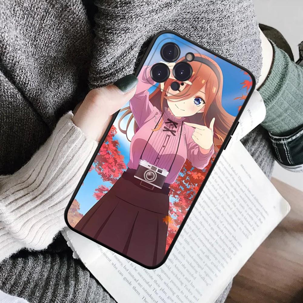 Cartoon Characters Nakano Miku Phone Case For IPhone 16 15 8 7 6 6S Plus X SE XR XS 14 11 12 13 Mini Pro Max Mobile Case