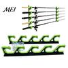 Indoor Fishing Tackle Storage 2Pcs Wall Mount Rod Holder, 5 Pole Display Organization Rack for Garage Shed, Horizontal Organizer Stand