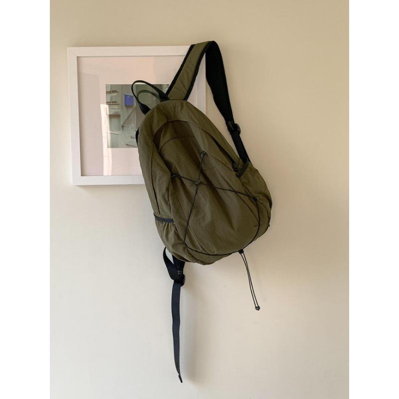 

New nylon backpack travel leisure versatile college student schoolbag fashion versatile large capacity backpack women зелёный