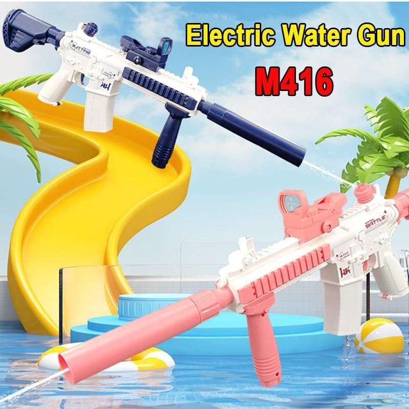 Sommer Vollautomatische Elektrische Wasserpistole Wiederaufladbar Langreichweitig Dauerfeuer Weltraum Party Spiel Spritzen Kinderspielzeug Jungengeschenk