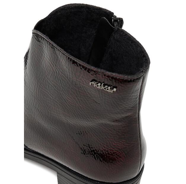 Ботильоны Rieker Y0553-35 бордового цвета