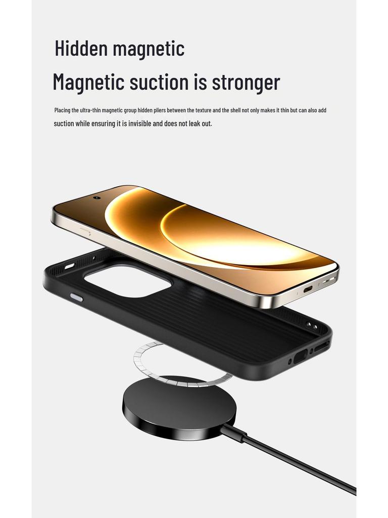 OnePlus Ace6 Magnetische Handyhülle: Kabelloses Laden, Sturzsicher, Weiche Hülle für OnePlus 15