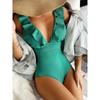 2026 One Piece Swimsuit Women Ruffle Swimwear Push Up Monokini Bodysuit Swimsuit Female Bathing Suit Summer Beach Wear