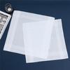 6Pcs 40x40/43x43cm White Color 100% Cotton Handkerchiefs Classic Hankies Jacquard Striped Pocket Square Towel DIY Painting