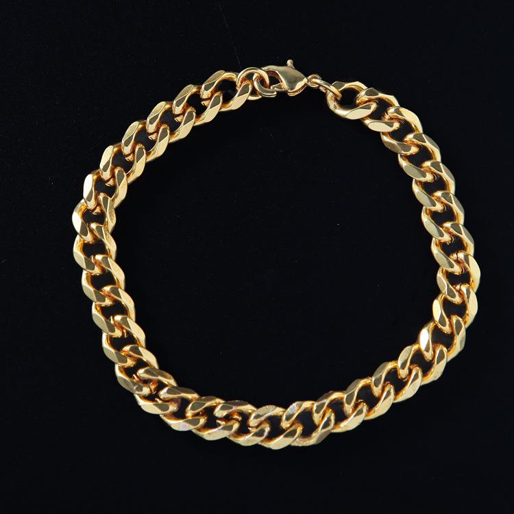 Exaggerated Hip Hop Punk Dollar Necklace Glasses Ring Bracelet Set