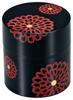 Hakoya Tatsumiya Tea Floral 56752 Caddy, Pattern, Black,