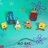 SpongeBob Brooch Collection: Squidward, Patrick, Mr. Krabs - Cartoon Keychain Accessories