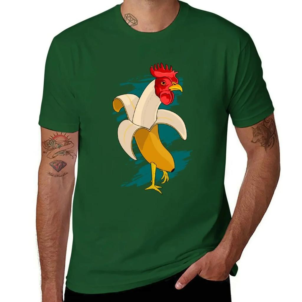 Chicken Banana Farming chickens T-Shirt quick-drying quick drying vintage anime shirt boys animal print shirts graphic tee men