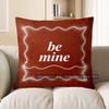 2D Be Mine Heart-Frame Digital Print Pillow Cover Pattern Cushion Cover Suitable For Sofa Bedroom Car Pillow Cover