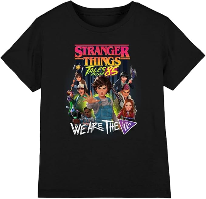 Stranger Things Tales from 85 HIC Poster Kinder T-Shirt, Schwarz 110