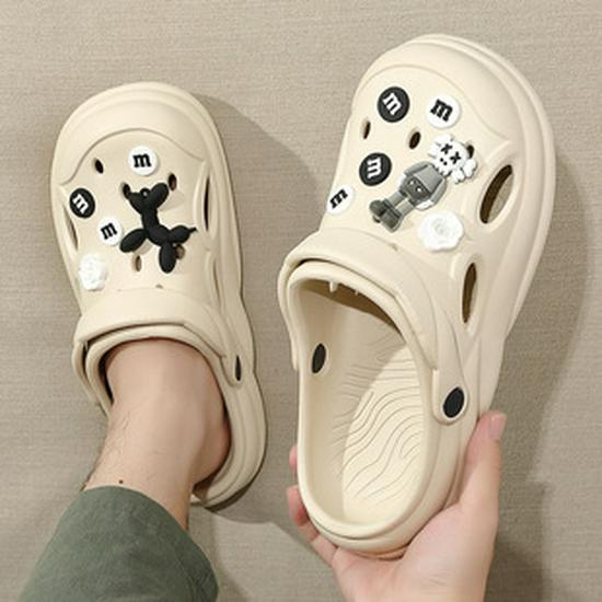Women's Hole Shoes Non-Slip Sandals - Breathable, Soft Sole, Wear-Resistant Beach EVA Slippers