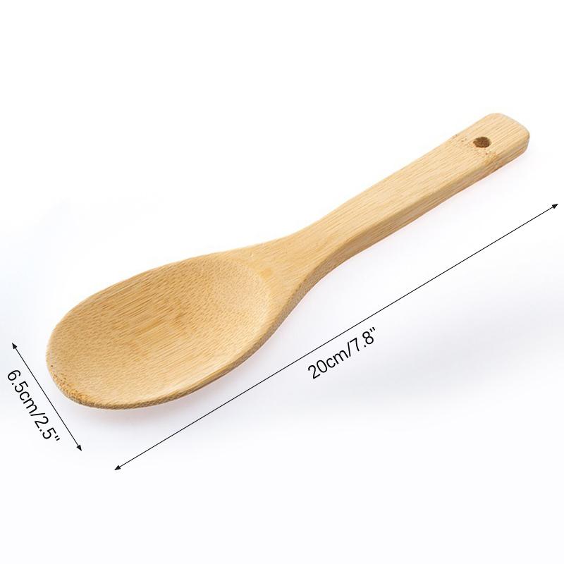 Wood Rice Spoon Wooden Kitchen Spoon Rice Paddle Scoop Ladle Tablespoon Big Serving Spoon Tableware Kitchen Utensils Cooking Too