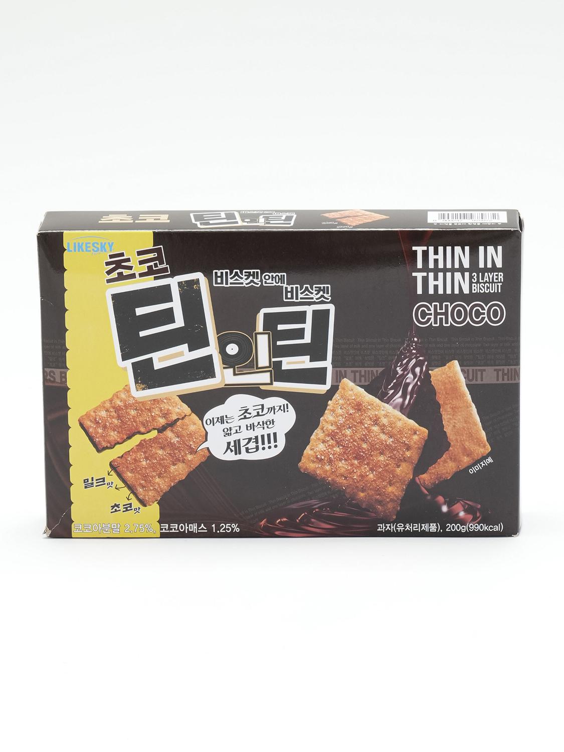 Chocolate Tin-in-Tin Cookies 200g 1ea