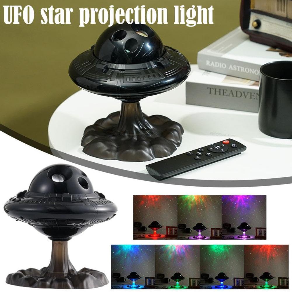 

Space UFO Starry Sky Nebula Projection Lamp Bedroom Night Light Atmosphere Lamp A