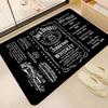 Tapete de Corredor com Padrão de Whisky J-Jack-Daniels Lavável Antiderrapante Tapete para Área de Sala de Estar Sofás Cadeiras Tapete de Entrada de Cozinha Tapete
