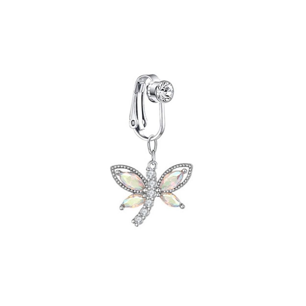 Cadeaux en Acier Inoxydable Faux Piercing au Ventre Anneau de Nombril Géométrique Piercing au Nombril