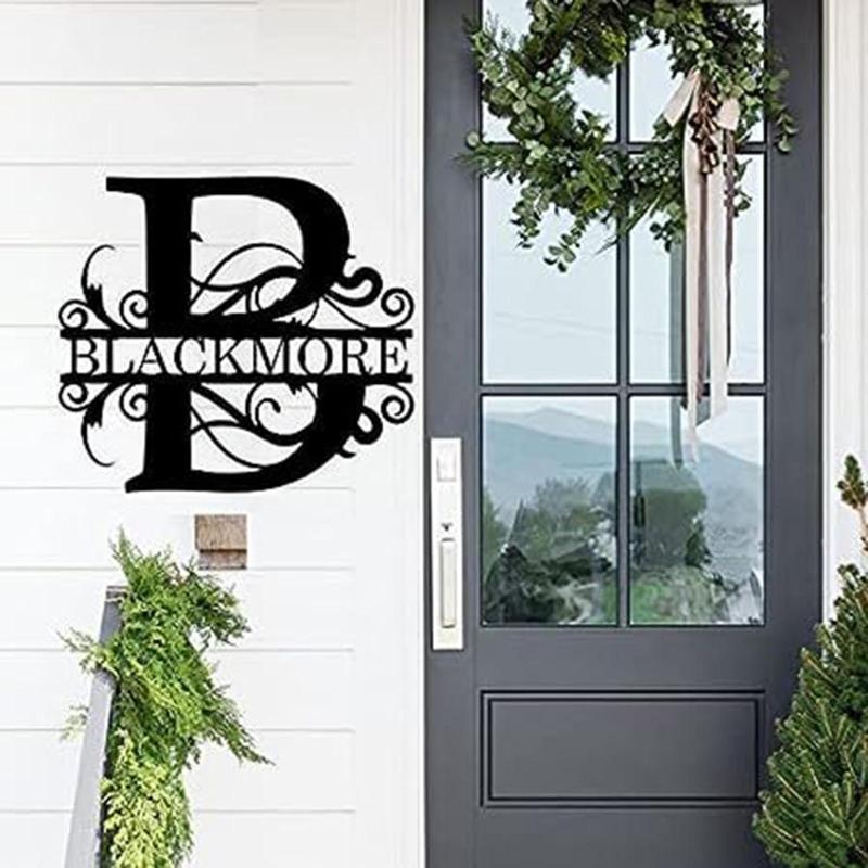 Multipurpose Letters Sign Wrought Iron Decor Ornament Crafts Supplies for Indoor Outdoor Garden Yard Decoration Gift