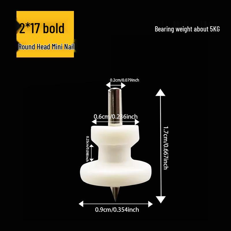 Small Invisible Seamless Wall Hooks for Picture Frames and Photo Walls