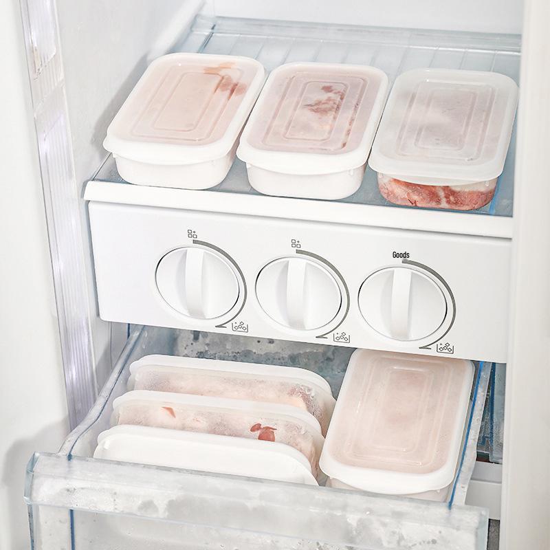 Food-Grade Freezer Storage Box for Meat, Onion, Ginger, and Garlic with Compartments