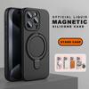 Magnetic Liduid Silicone Stand Phone Case For For Iphone 17 Air 11 12 13 1 14 16 Pro Max Plus  Ring Holder Protector Cover