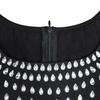 C7117 Fashion Women's Sleeveless U-neck Bodycon Dress with Hot Drilling, European and American Style.