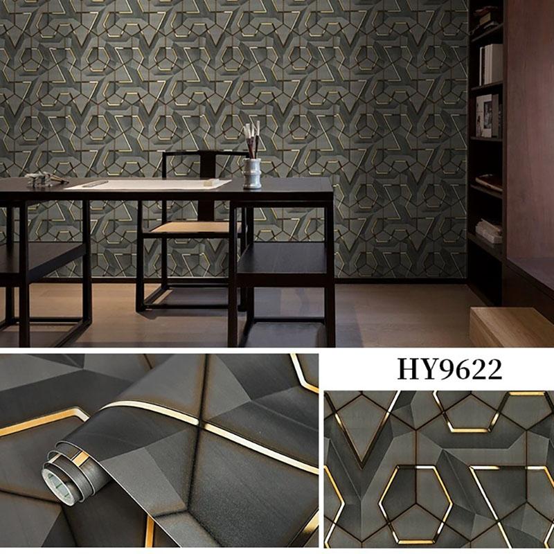 45cm geometric self-adhesive wallpaper decoration waterproof and stain resistant Ins style bedroom e-sports room wallpaper