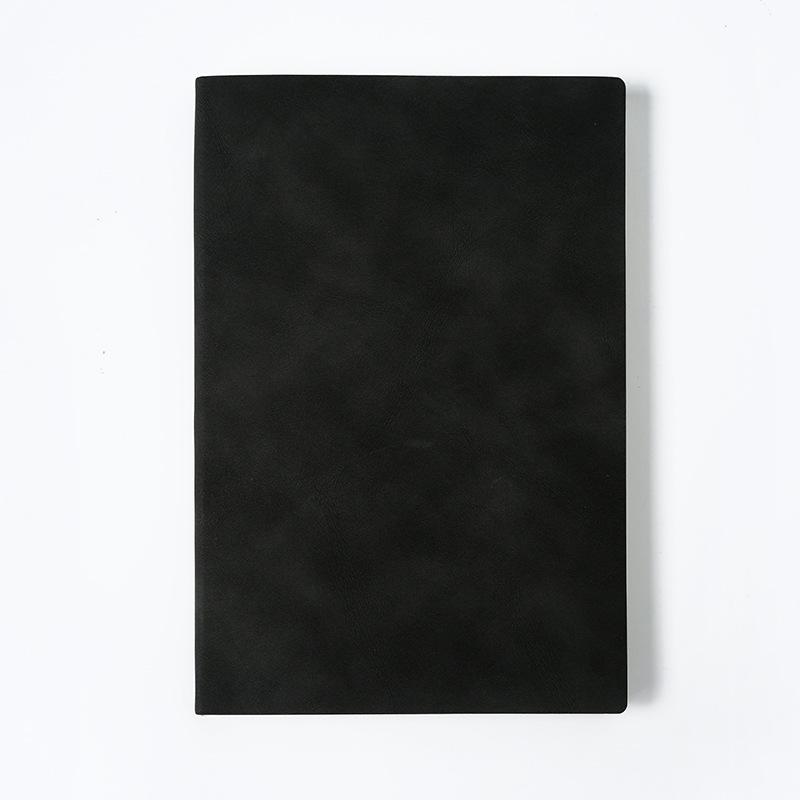 Suede-Feel Soft-Cover A5 Notebook Planner with Custom Logo