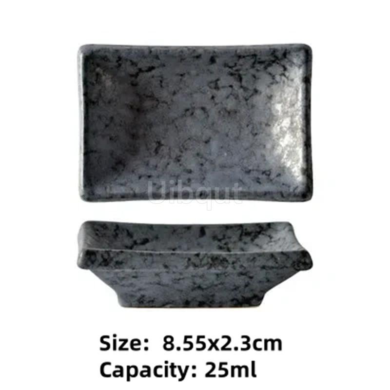 ceramic small square sauce dish Japanese style sushi dish flavoring sushi mustard plate soy sauce cherry blossom Pepper tray