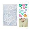 Handmade Craft Pendant Mold Epoxy Button Mould Jewelry Pendant Making Tiny Button Epoxy Pendant Accessory Mold
