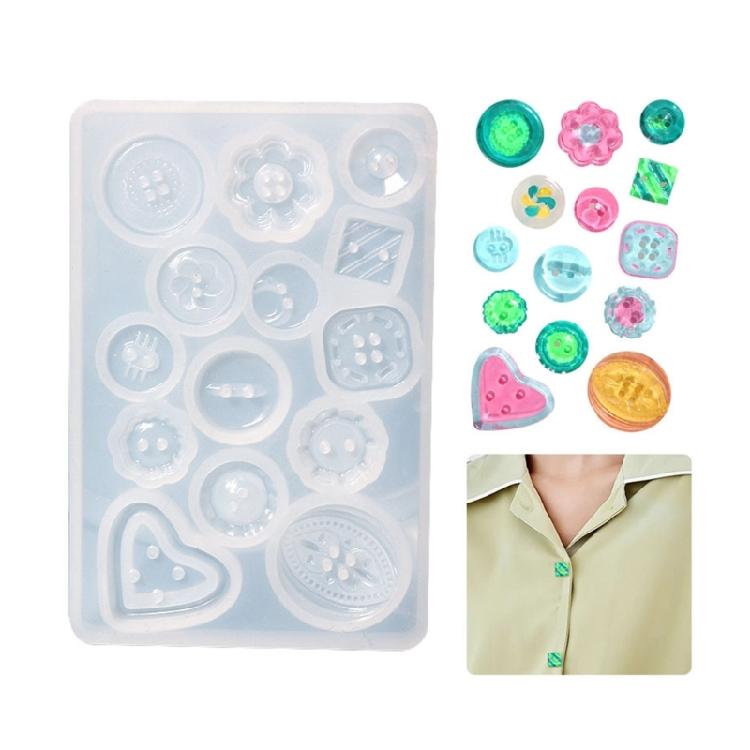 Handmade Craft Pendant Mold Epoxy Button Mould Jewelry Pendant Making Tiny Button Epoxy Pendant Accessory Mold