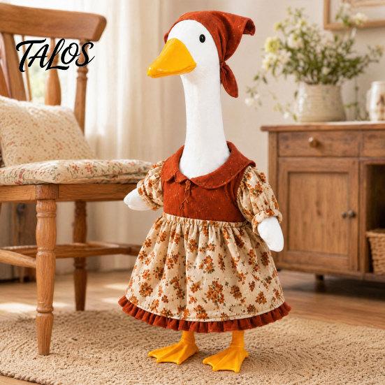 Talos Thanksgiving Porch Goose Outfit, Autumn Dress with Head Scarf for 23 Inch Statue, Outdoor Garden Yard Decor