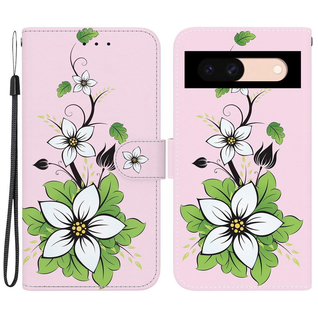 For Google Pixel 8a Case Stylish Pattern Wallet Leather Smartphone Cover