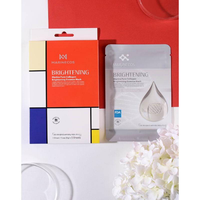 Marine Pure Collagen Brightening Essence Mask (5 sheets)