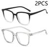 Anti-blue Light Glasses for Women with Regular Eyeglass Frame Finished Retro Flat Light Frame