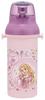 Skater Direct Drinking Water Dishwasher Made in Disney 26 Years Children's Bottle, Plastic, 480ml, One-Push Open/Close, Safe, Japan, Tangled, Old,