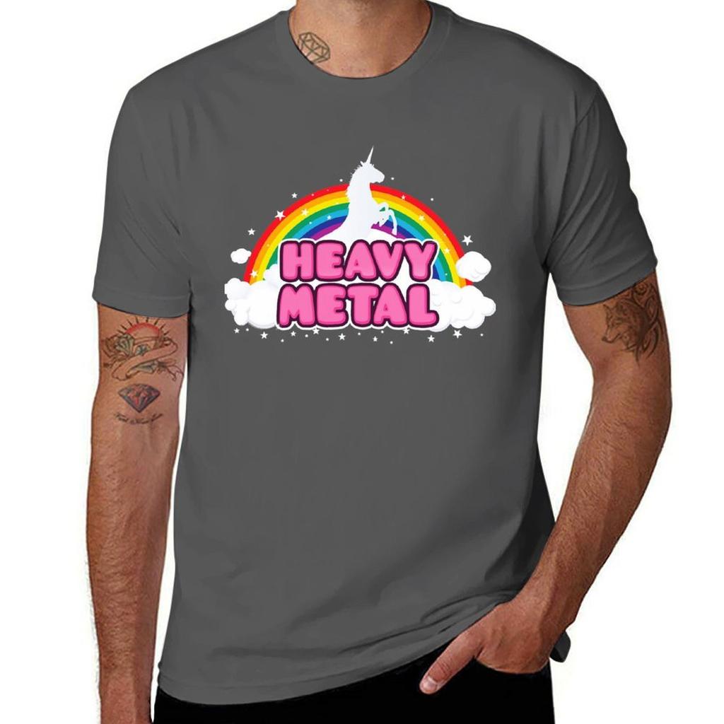 Heavy Metal Unicorn Classic TShirt Stain Resistant Casual Tee TShirt