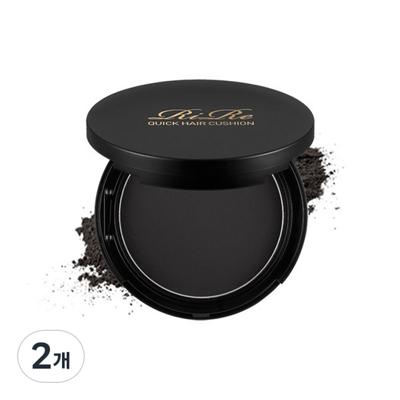 Lire Quick Hair Black Cushion 14g, Natural Black, 2 Pcs.