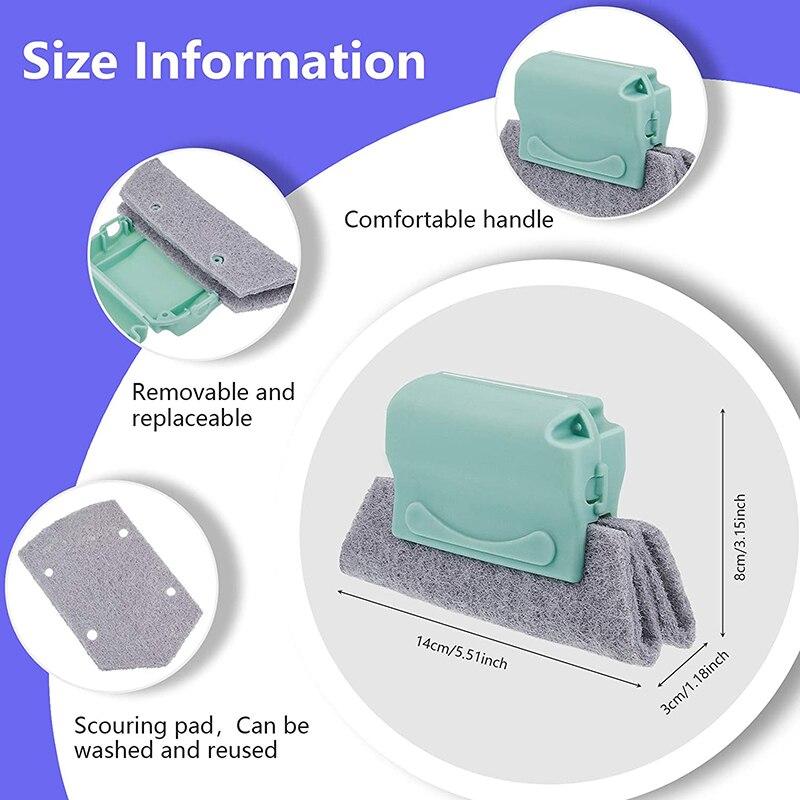 Window Groove Cleaning Brush Set Computer Window Crevice Cleaning Brush Keyboard Nook Dust Shovel Windows Slot Cleaner Tools