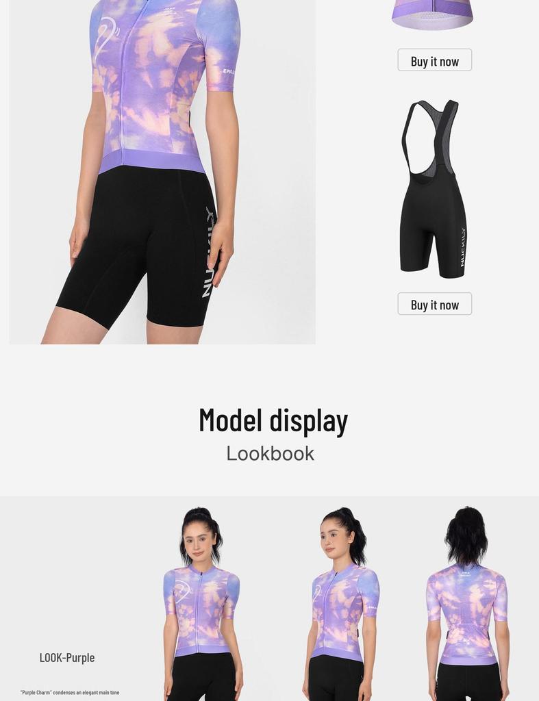 NUCKILY Women's Summer Cycling Jersey - Sun Protection, Breathable, Quick-Drying, Slimming Short Sleeve Top