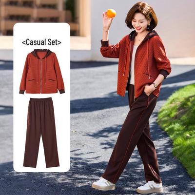 QianLian Women's Hooded Sportswear Set